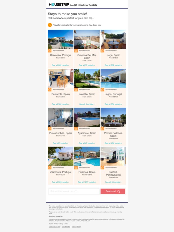 Top-rated rentals from Carvoeiro to Oropesa Del Mar & beyond...