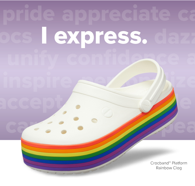 leopard crocs size 8. pride with the Rainbow Collection. 