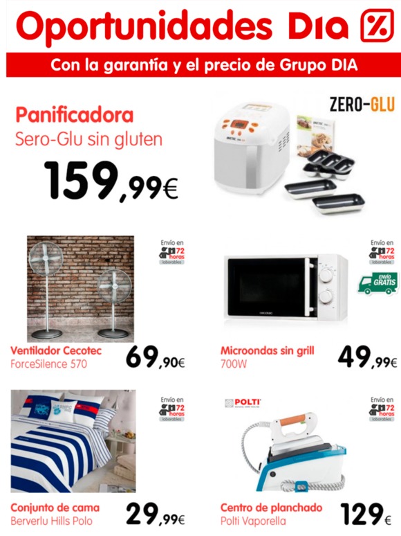   Panificadora ZeroGlu cocina sin gluten 159,99€