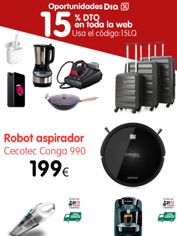  Robot aspirador Conga 990 por 199€