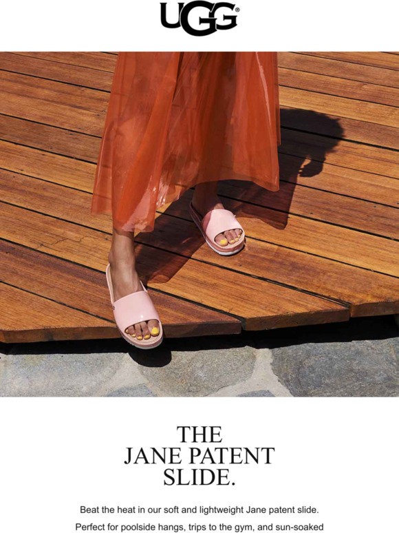 jane patent slide ugg