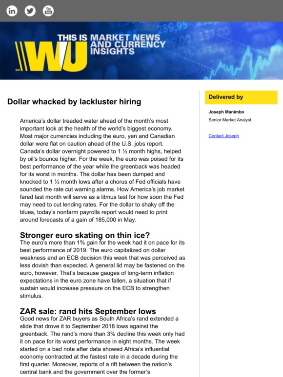 Dollar whacked by lackluster hiring