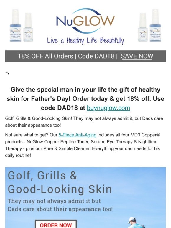 Dads Love Skincare too! Order & Save 18%