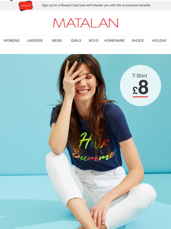 Matalan Tshirts make the dream work Milled