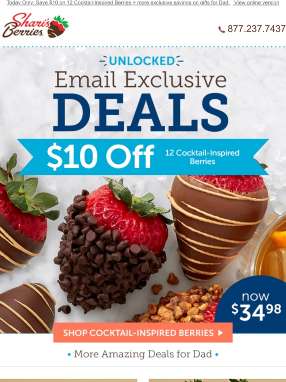 Shari's Berries: Your BOGO 50% offer is still active... but ...