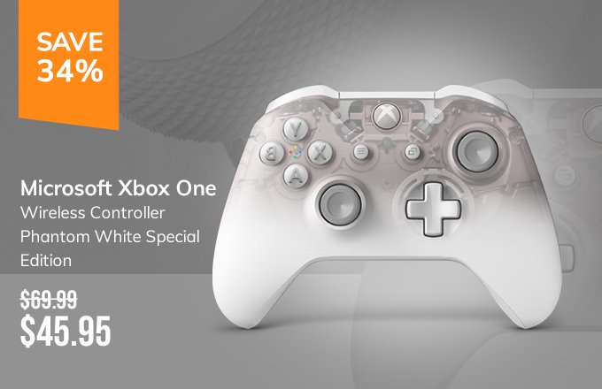 xbox controller phantom white special edition