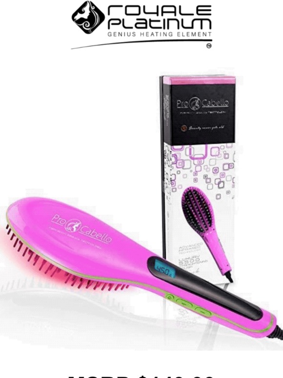 royale hair straightener brush