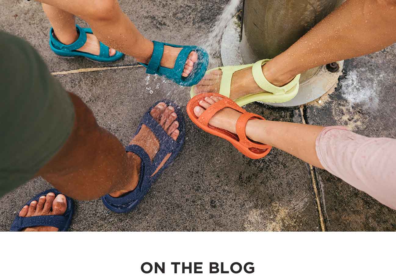 colourful teva sandals
