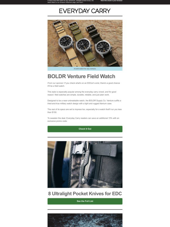 Everyday Carry: A Field Watch Overbuilt for EDC | Milled