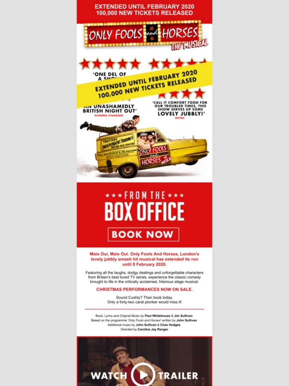 Only Fools and Horses extended until February 2020