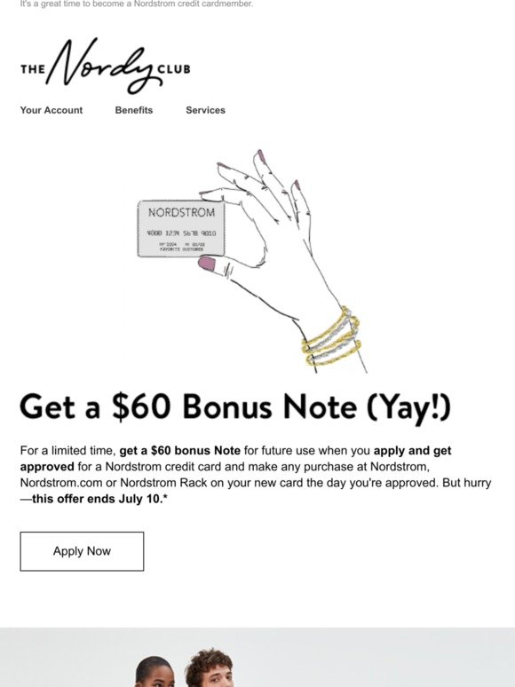 Nordstrom A 60 Bonus Note Yes Please Milled