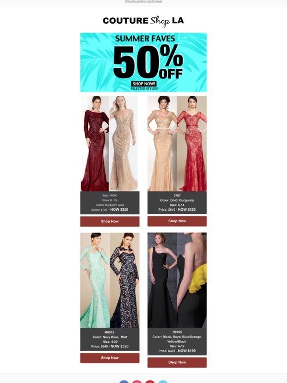 🔥Summer Couture Dresses Deals start $199🔥