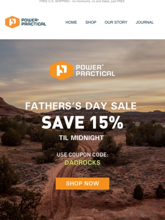 LAST CHANCE - Father's Day Sale Ends Tonight!