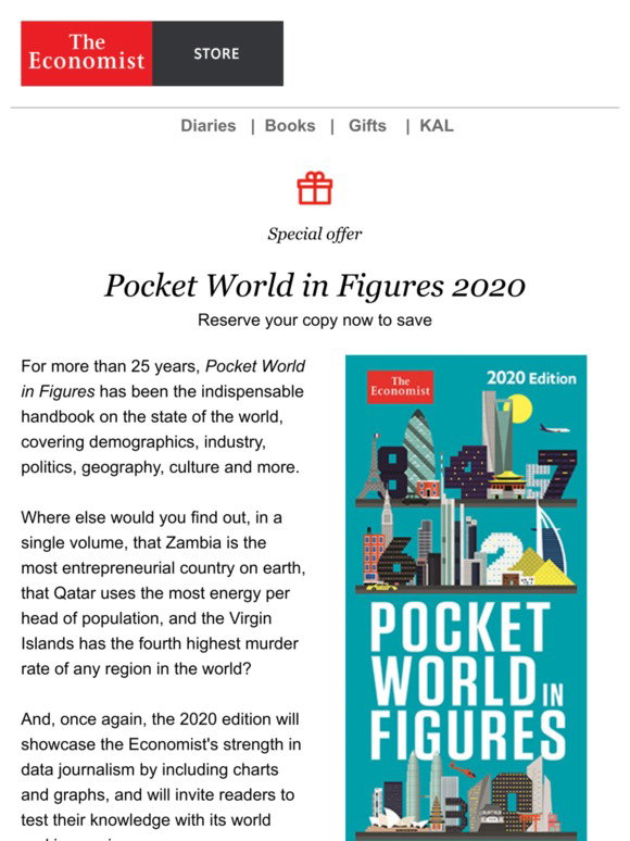 The Economist 2020 Pocket World in Figures Reserve Your Copy Now