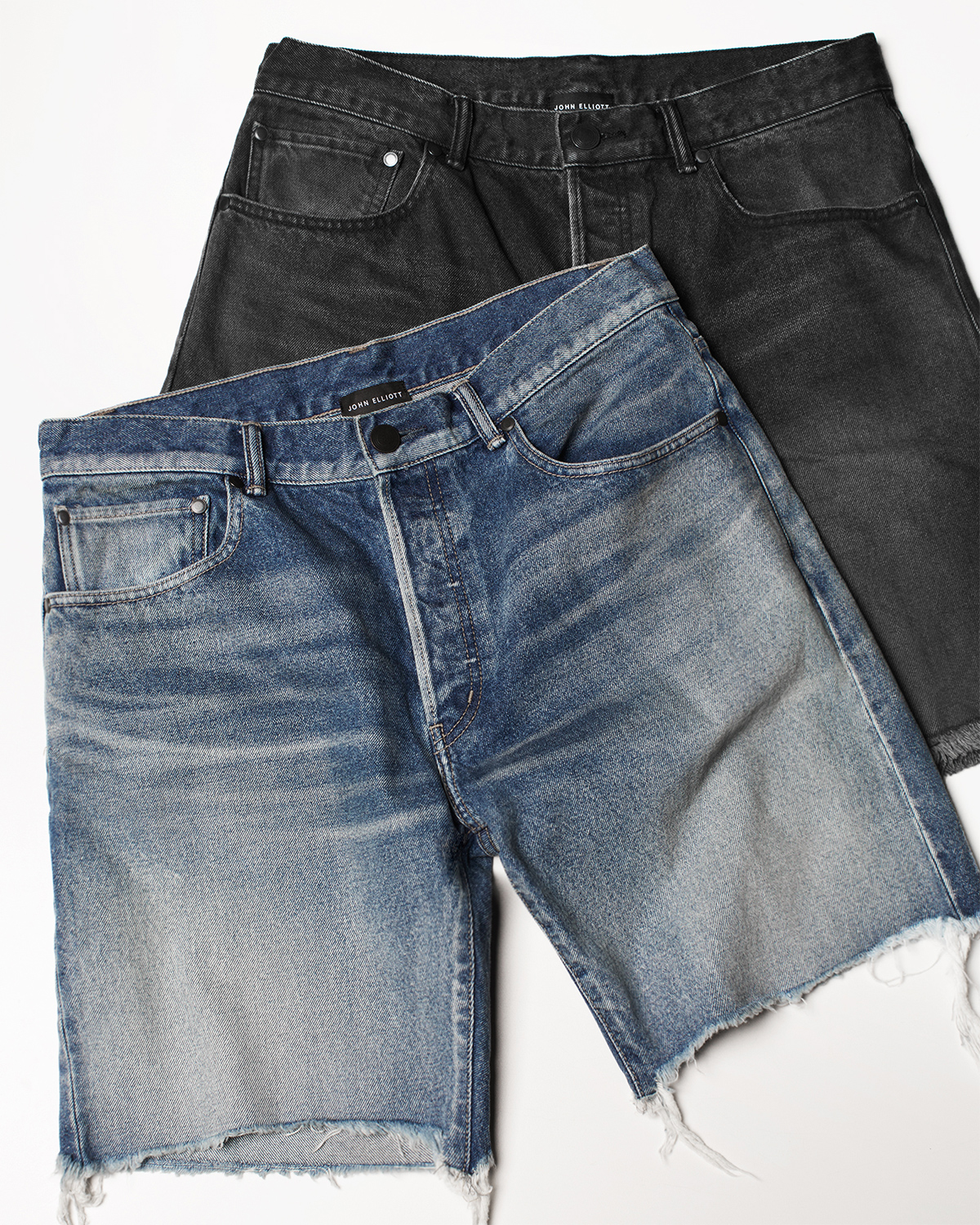 john elliott jean shorts