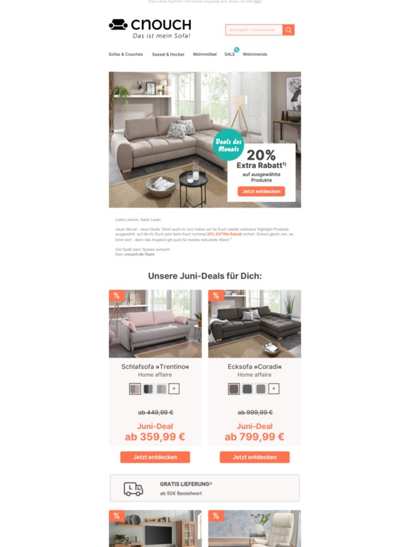 Die Juni-Deals sind da 🏵️ 20% Extra-Rabatt auf ausgewählte Produkt-Highlights