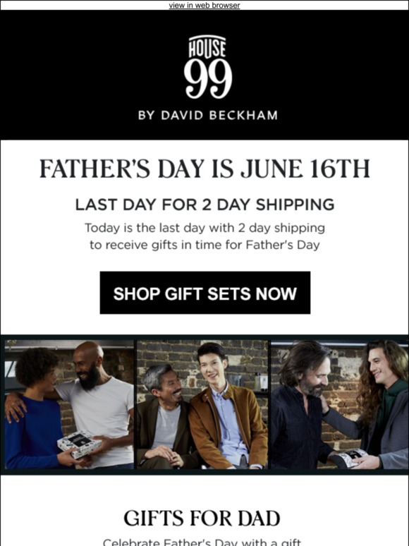 2 Days Left to Ship Gift Sets For Father's Day!