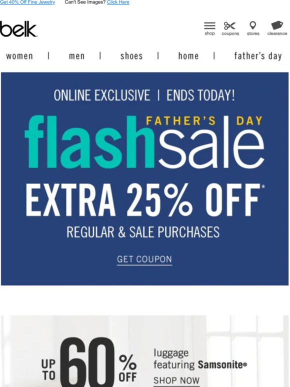 Belk Flash Sale & 25 Off Ends Today Milled