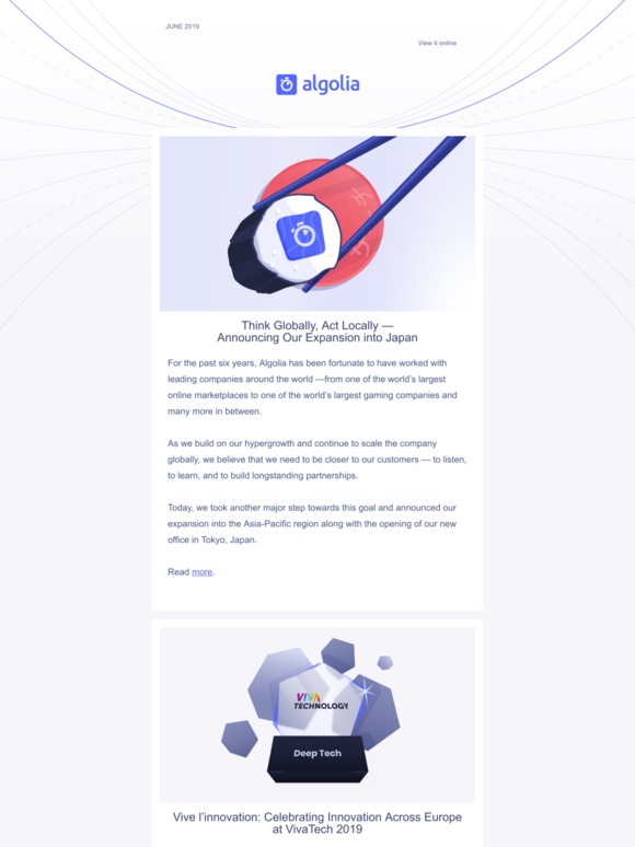 Algolia Digest - June 2019