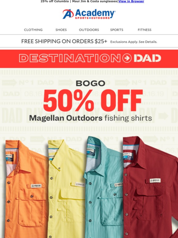 academy columbia fishing shirts