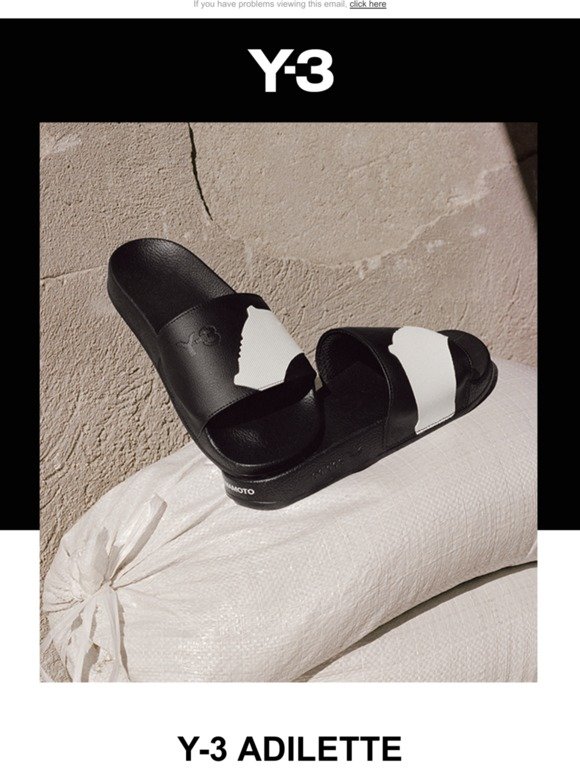 Available now - Y-3 Adilette