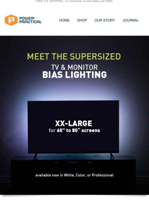 NEW: Our Supersized TV Backlight - Size XXL