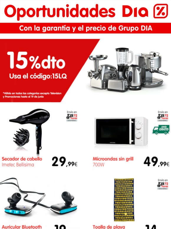   Aprovéchate del 15% en toda la web