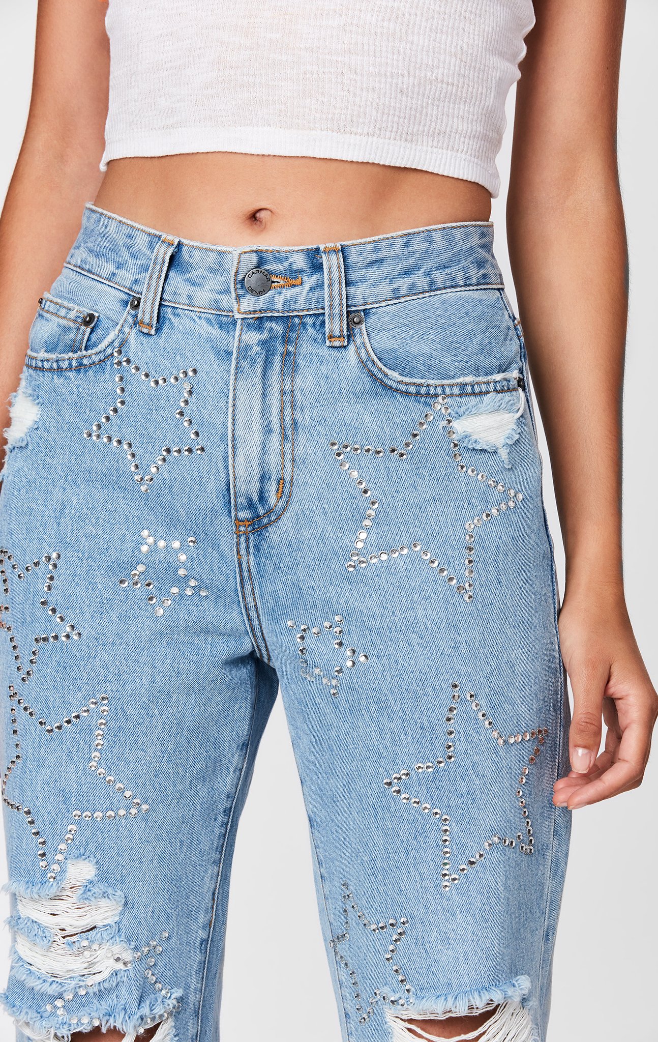 lf rhinestone jeans