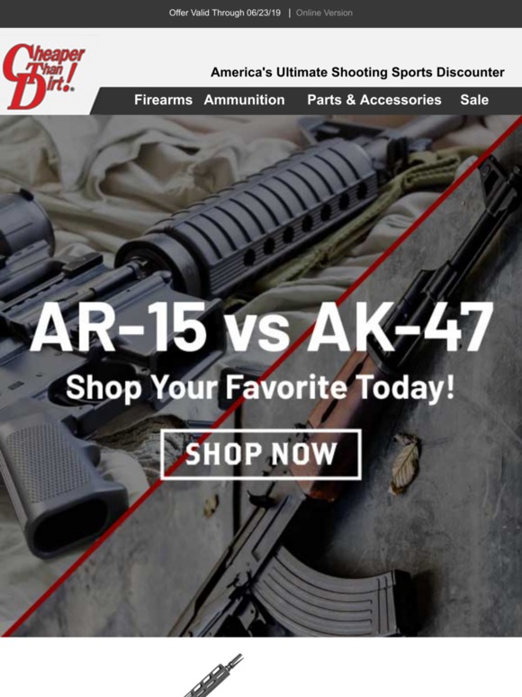 Cheaper Than Dirt: AR-15 vs. AK-47. Shop Your Favorite Inside! | Milled