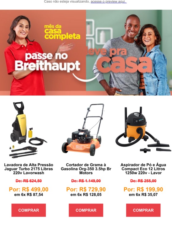 Lavor, Karcher, Docol, Makita e muito mais! Confira :)
