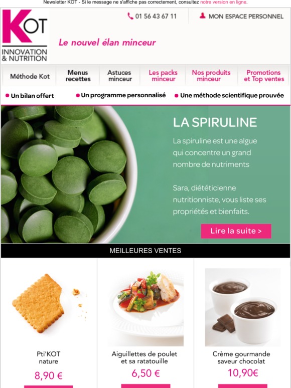 Les bienfaits de la spiruline