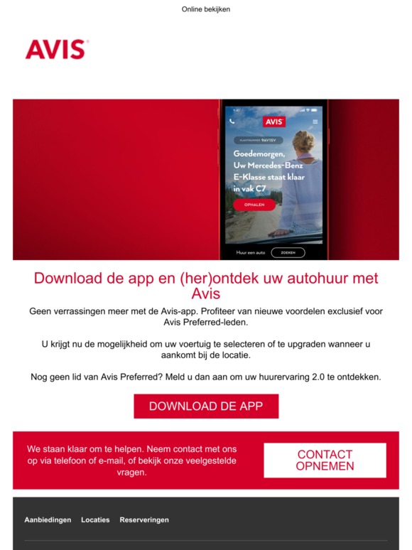 Geen wachtrijen meer met de nieuwe Avis App