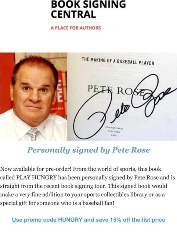 Save 15% on Stay Hungry, Signed by PETE ROSE