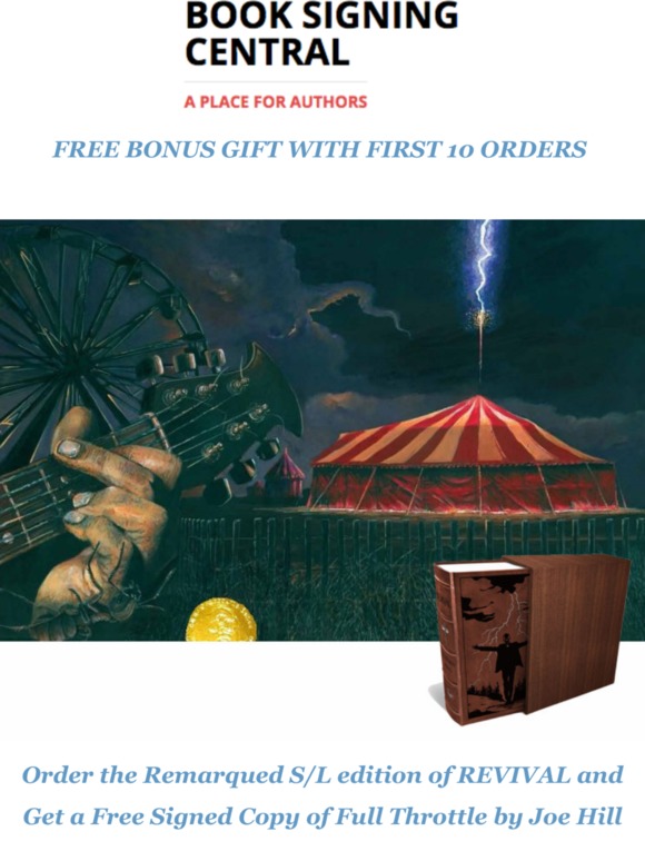 REVIVAL - surprise Free bonus gift signed by Joe Hill