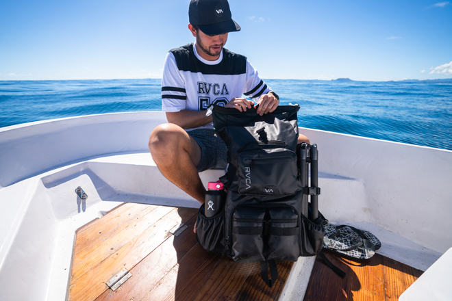 rvca camera backpack