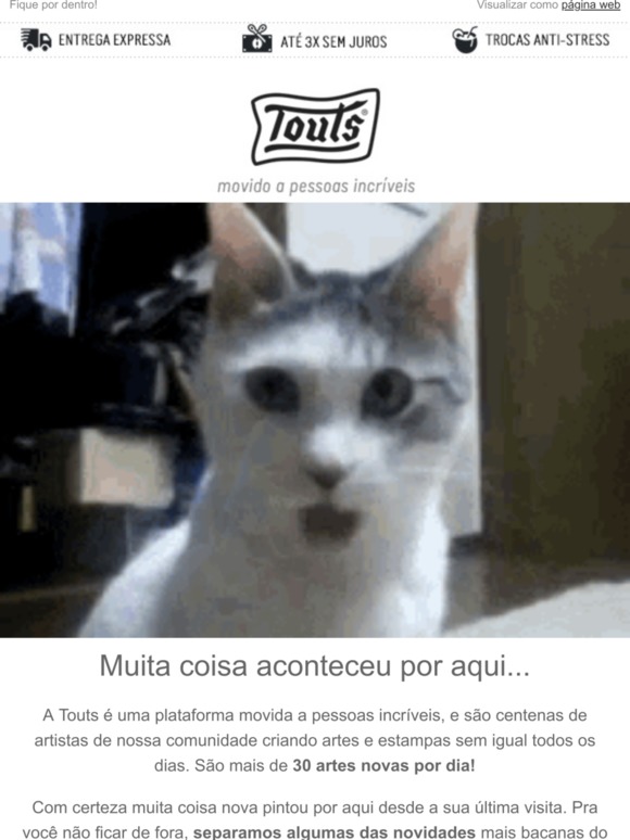 Novas estampas com frete grátis em todo o site!