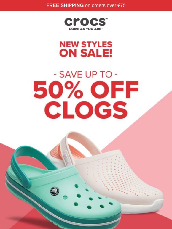 crocs 50 off clearance