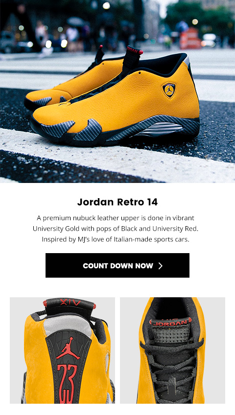 jordan 14 yellow foot locker
