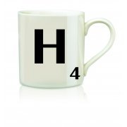 Scrabble Mug Letter H