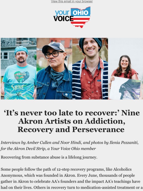 ‘It’s never too late to recover:’ Nine Akron Artists on Addiction, Recovery and Perseverance