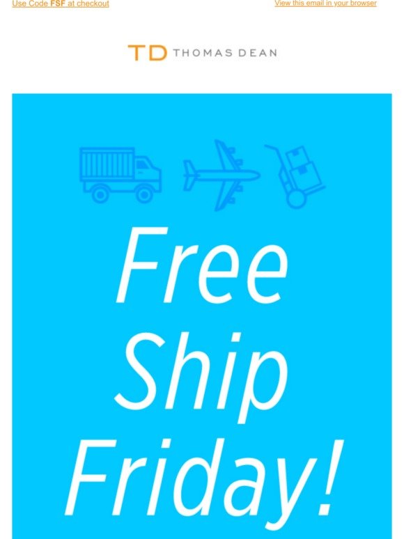 Free Ship Friday + New Markdowns