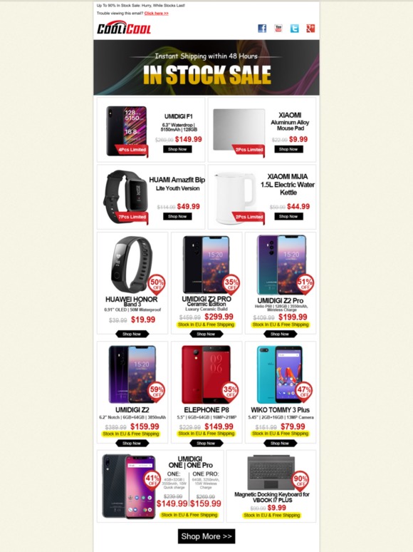 Up To 90% In Stock Sale: Hurry, While Stocks Last!