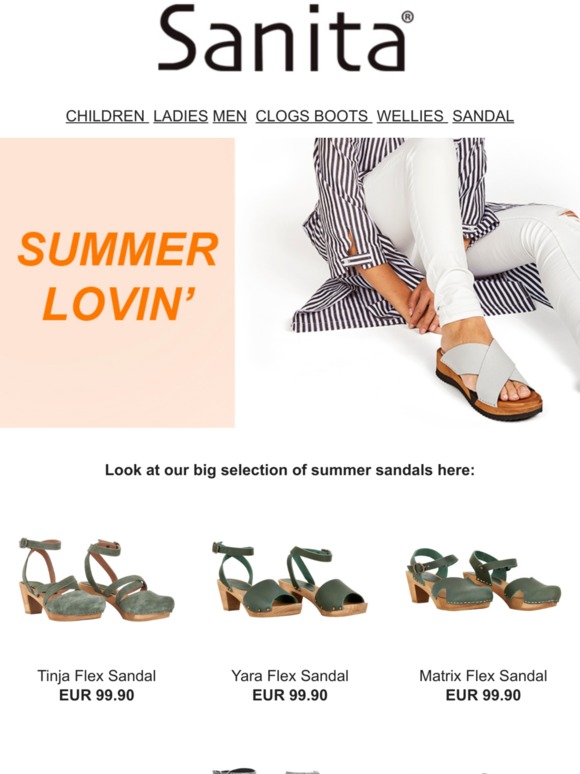 sanita matrix flex sandal