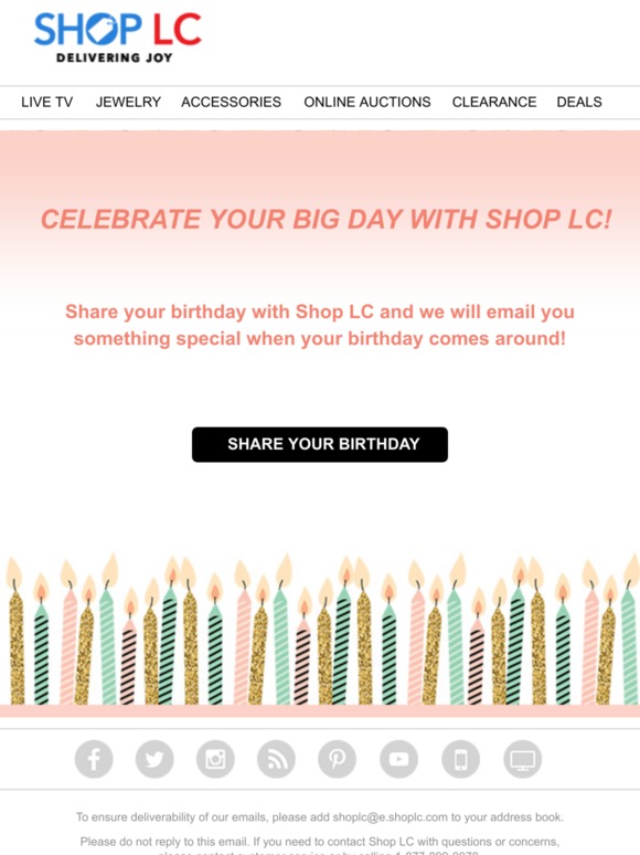Hey Valued Customer, when’s your birthday?