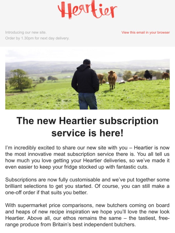 Introducing the new Heartier...
