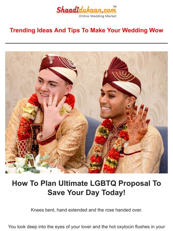 Ultimate LGBTQ Proposal To Save Your Day Today!