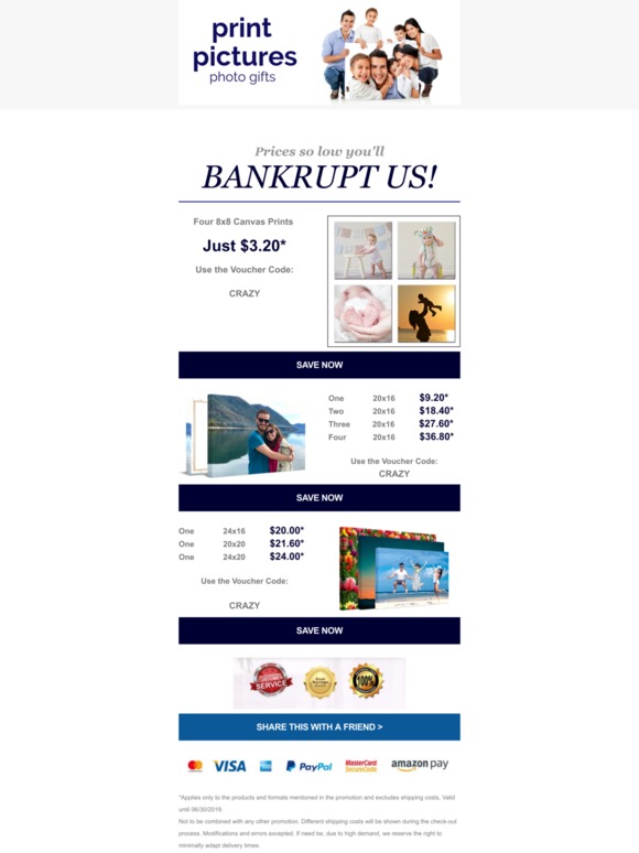 Last Chance - Prices So Low You'll Bankrupt Us!!!