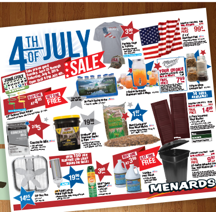 menards july 4 hours