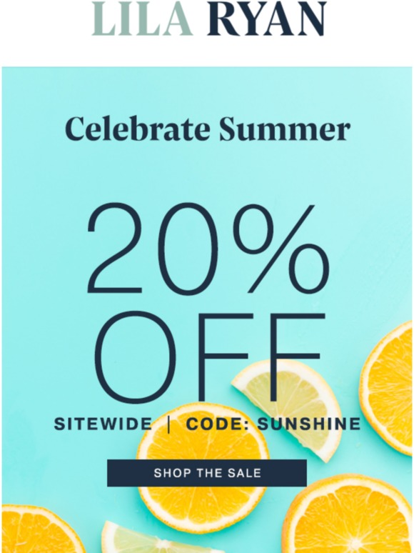 FINAL HOURS to shop SUMMER SALE