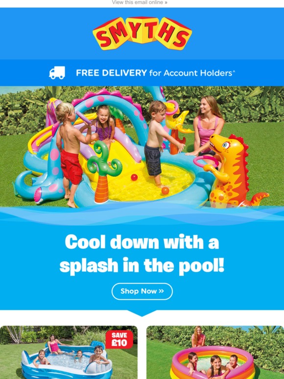 paddling pool smyths toys